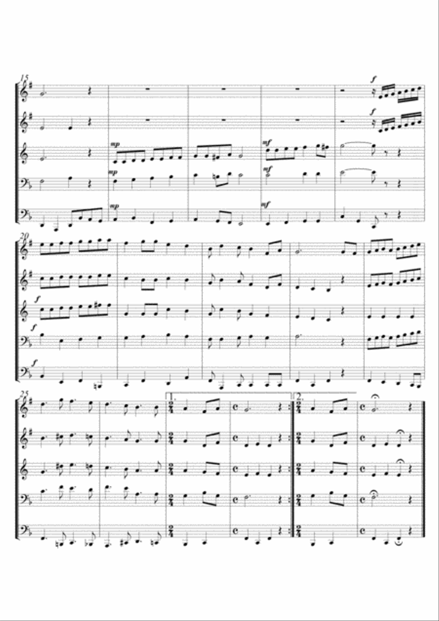 National Anthem of Sri Lanka Brass Ensemble scores gallery preview page 2
