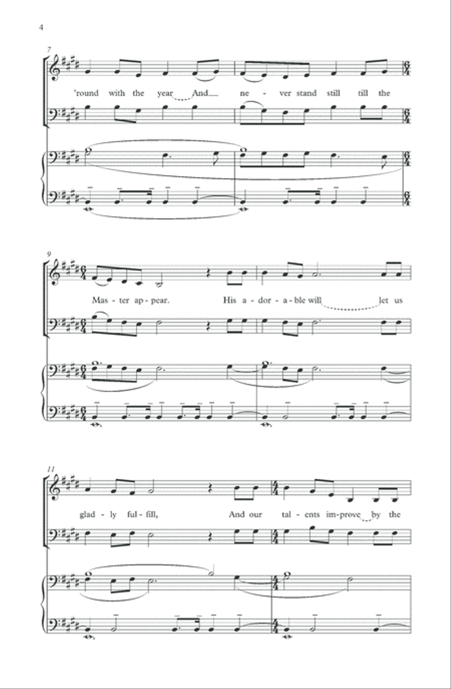 Come, let us anew Come, let us anew 4-Part scores gallery preview page 3