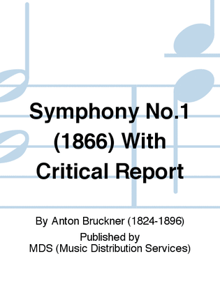 Book cover for Symphony No.1 (1866) with Critical Report