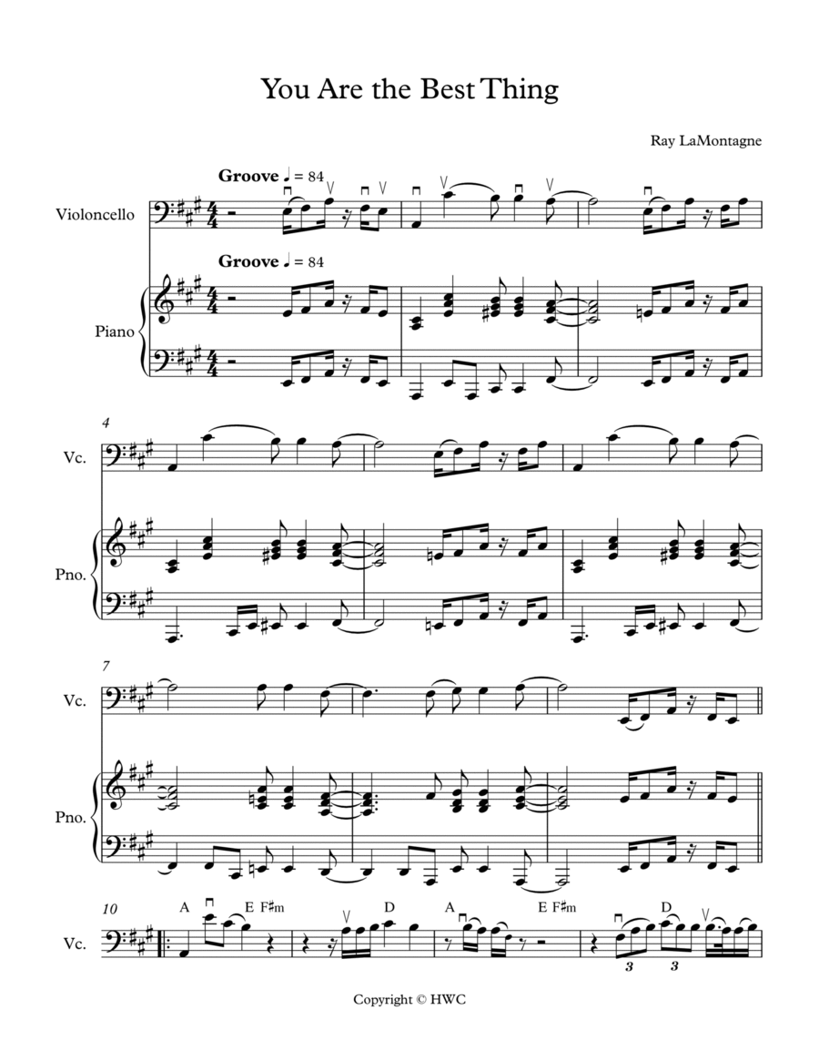 You Are The Best Thing Piano scores gallery preview page 1