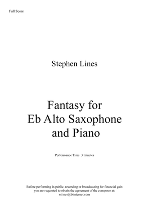 Fantasy for Eb Alto Saxophone and Piano