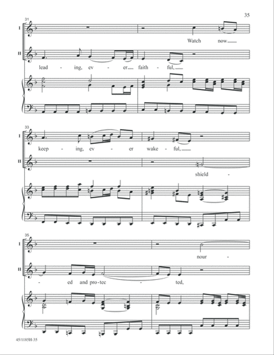 Bach for Young Voices 2-Part scores gallery preview page 35