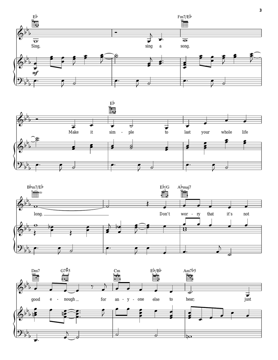 Sing Acoustic Guitar scores gallery preview page 3