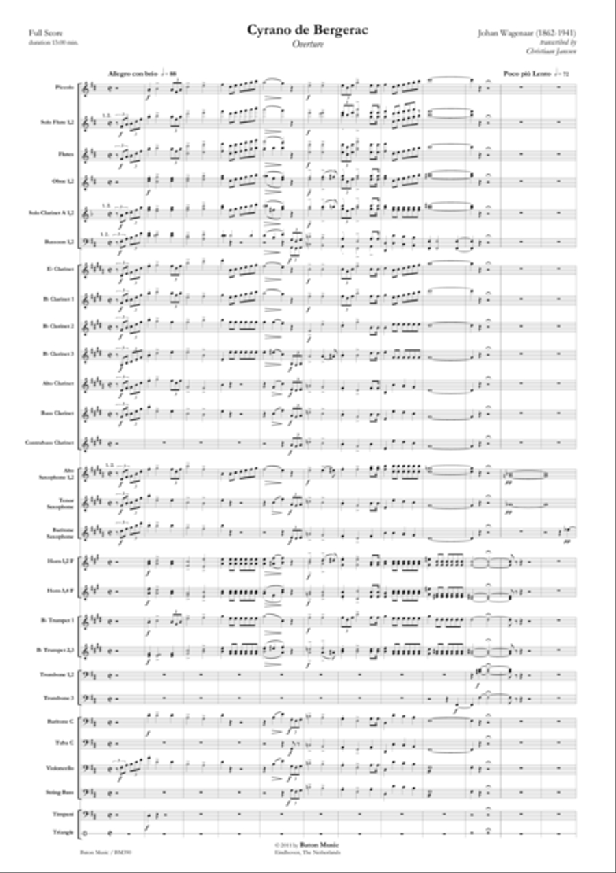 Cyrano de Bergerac Cyrano de Bergerac Concert Band scores gallery preview page 2
