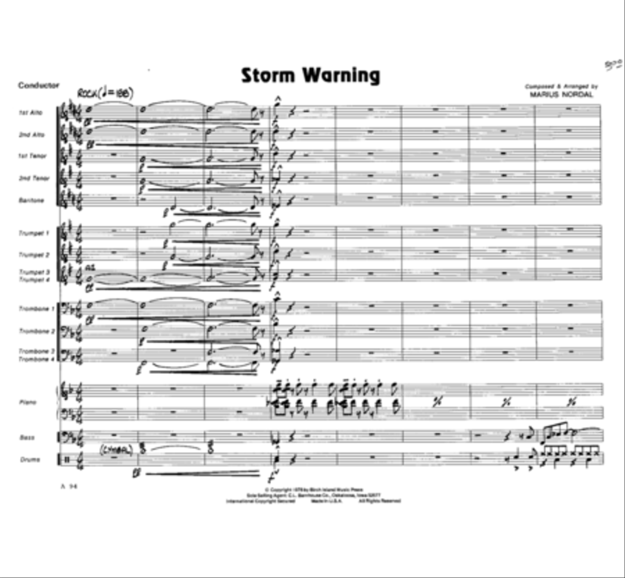 Storm Warning Storm Warning Jazz Ensemble scores gallery preview page 2