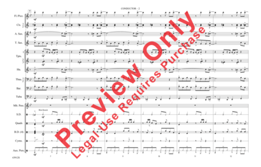 Light My Fire Marching Band scores gallery preview page 3