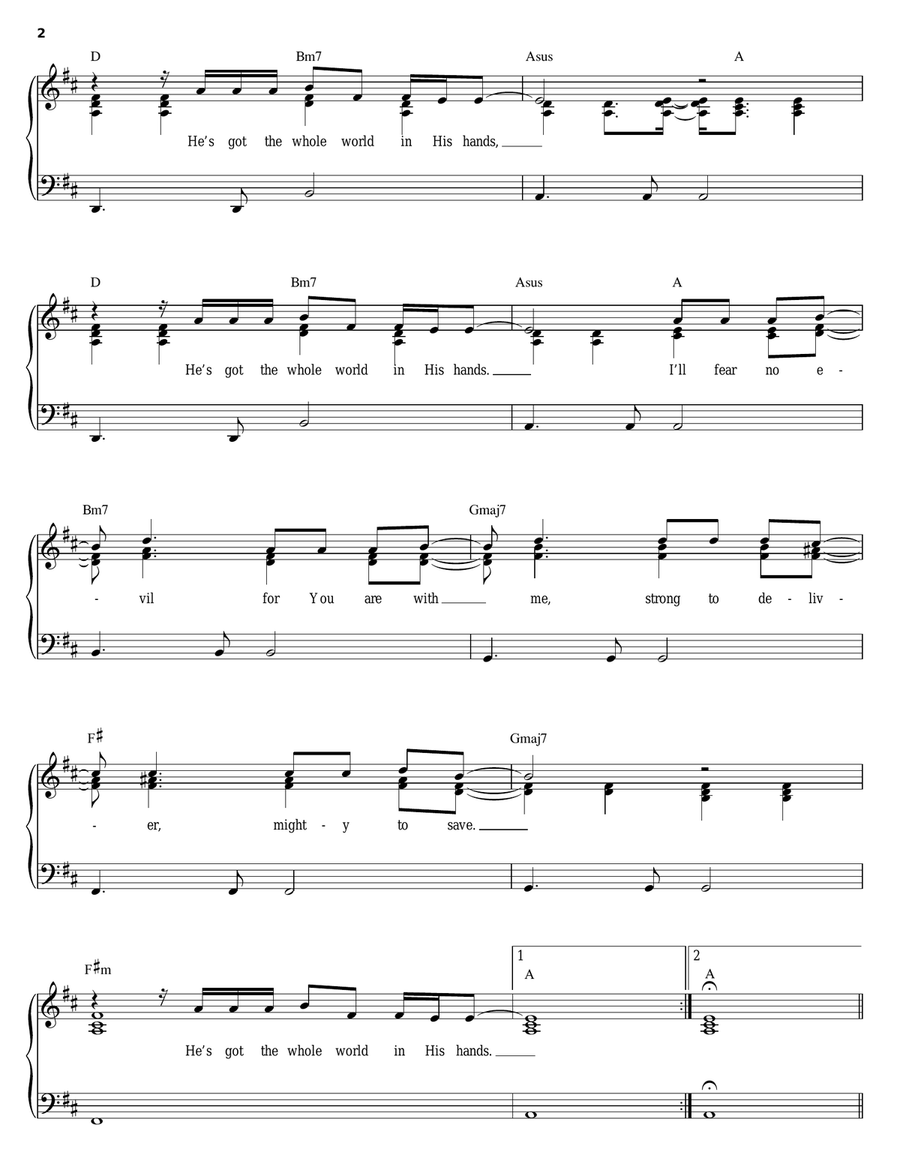 Whole World In His Hands Whole World In His Hands Acoustic Guitar scores gallery preview page 2