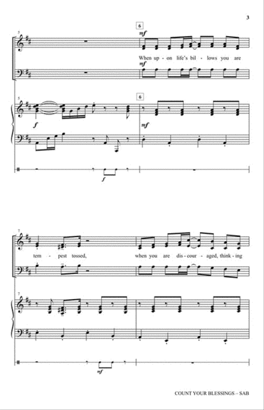 Count Your Blessings Count Your Blessings 3-Part scores gallery preview page 3