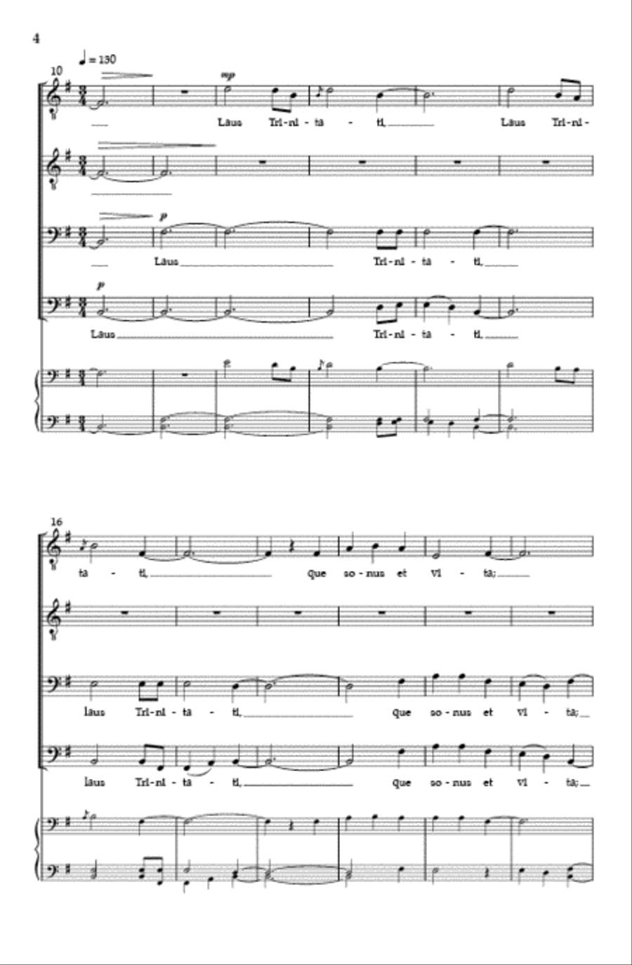 Laus Trinitati (TTBB) Laus Trinitati (TTBB) TTBB scores gallery preview page 3