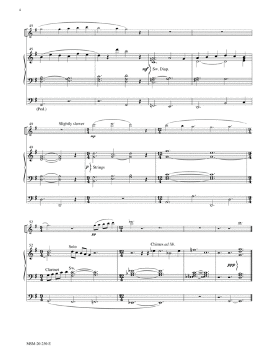 A Christmas Pastorale for Flute and Organ Flute scores gallery preview page 4