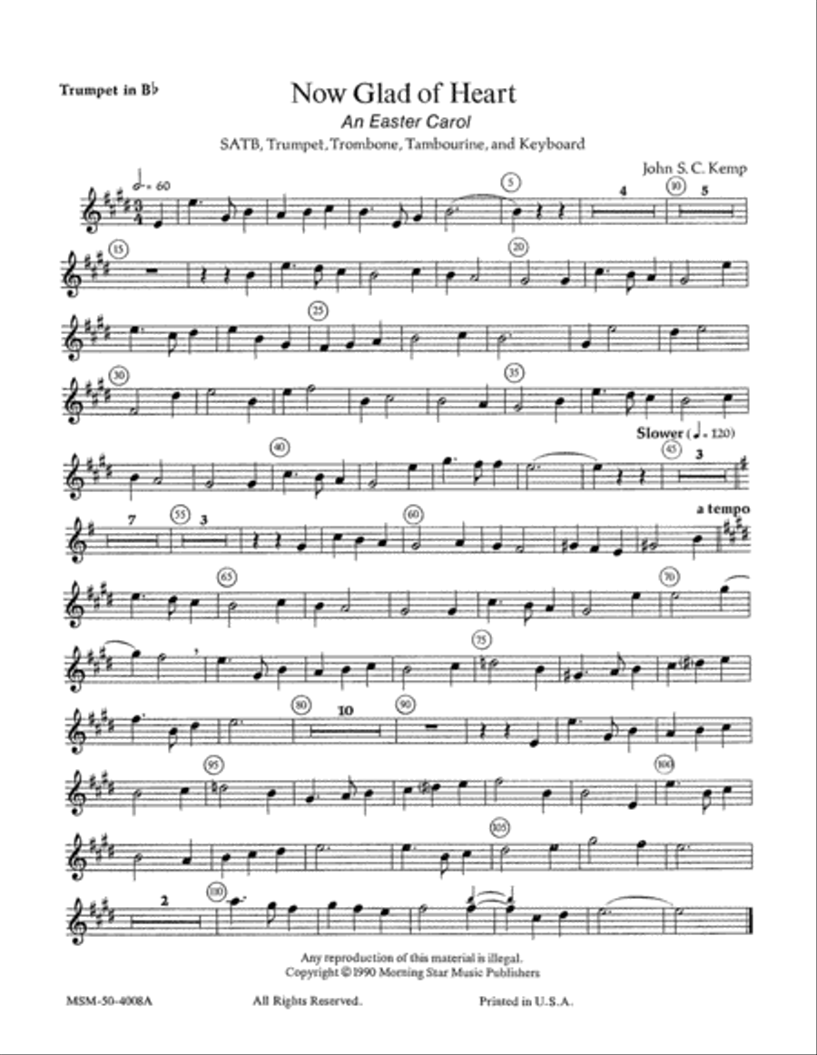 Now Glad of Heart Choir scores gallery preview page 1