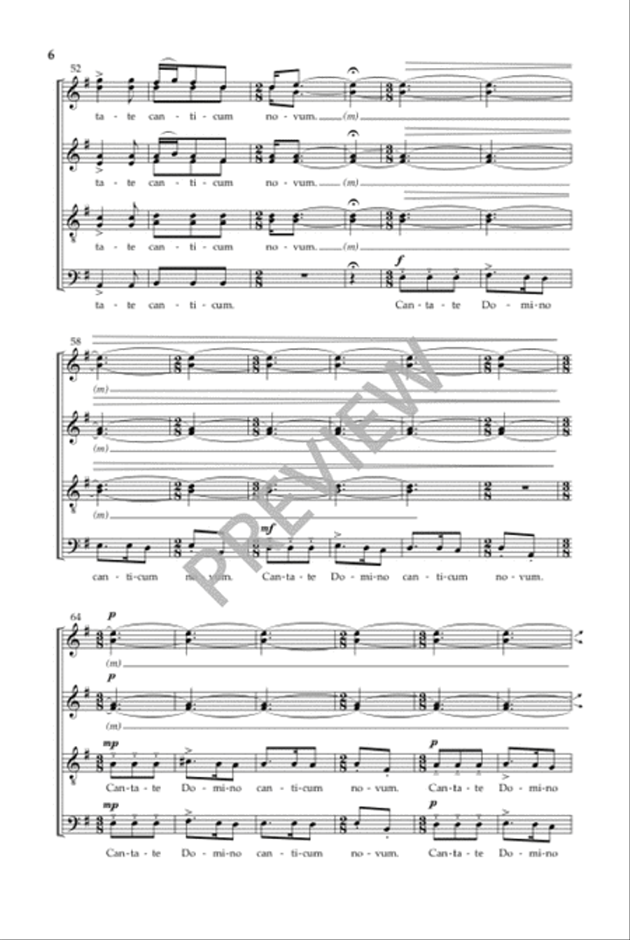 Cantate Domino - SSAATTB Choir scores gallery preview page 7
