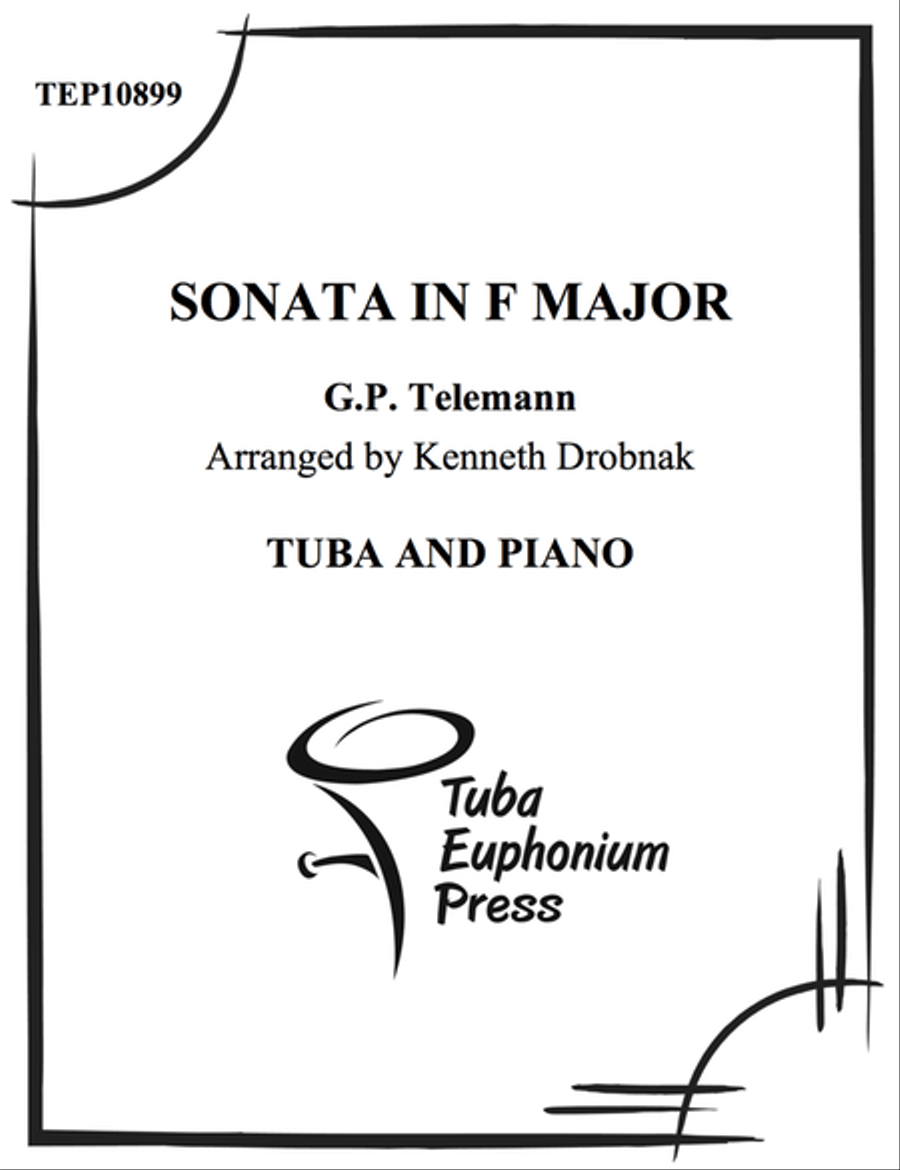 Sonata in F Major Sonata in F Major Tuba scores gallery preview page 1
