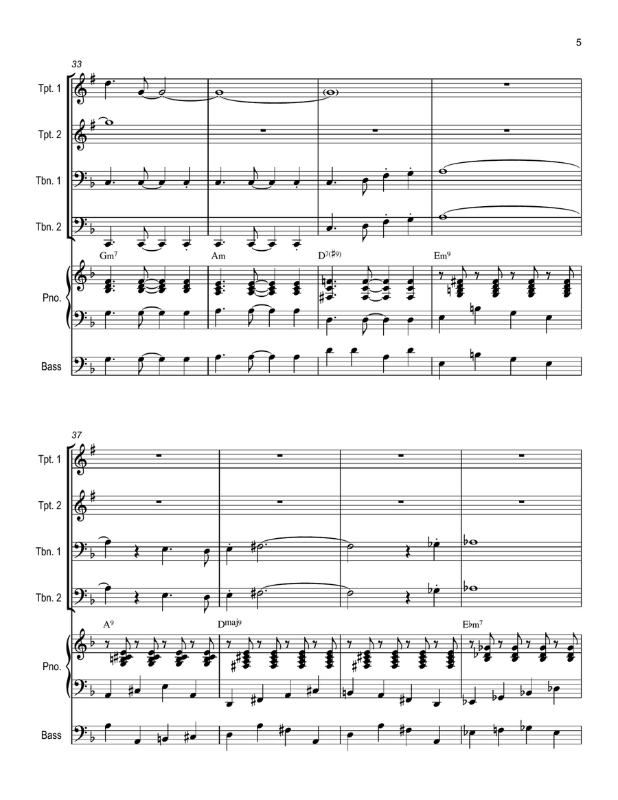 Lollipops And Roses Trombone scores gallery preview page 5