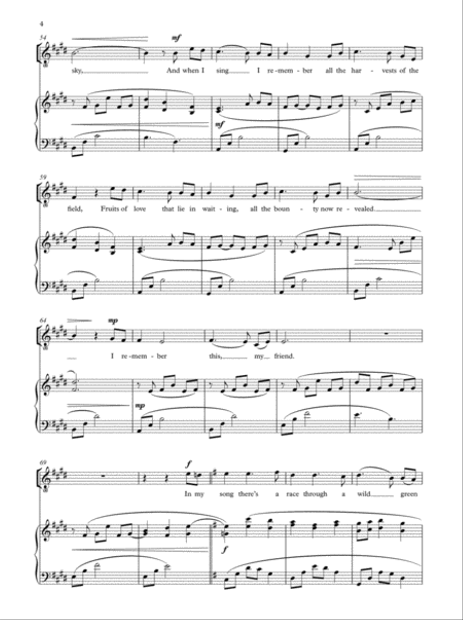 I remember (solo/high) I remember (solo/high) High Voice scores gallery preview page 4