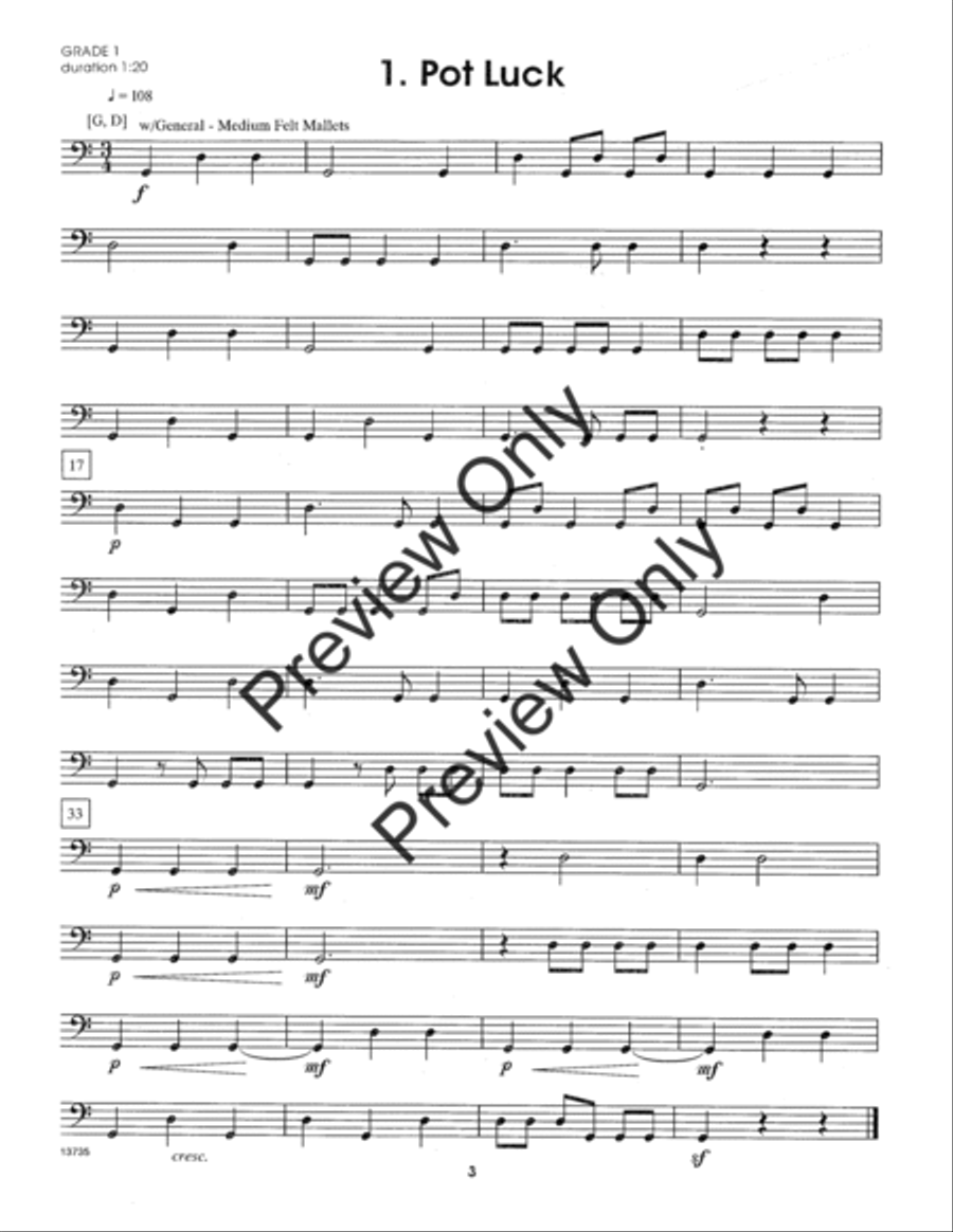 Contest Solos For The Young Timpanist