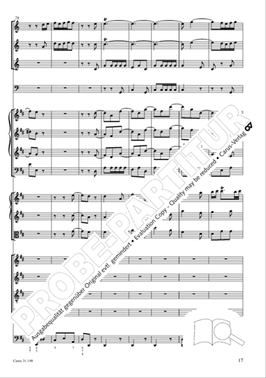 The voice of rejoicing and hope (Man singet mit Freuden vom Sieg) 4-Part scores gallery preview page 18