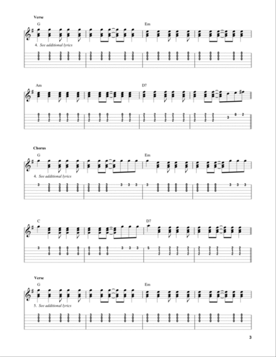 Monster Mash Guitar Tablature scores gallery preview page 3