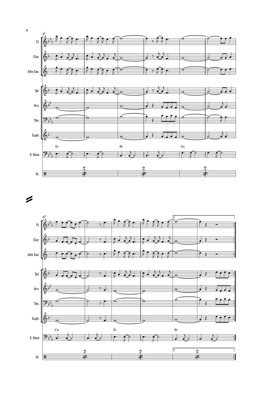 Blinding Lights Blinding Lights Small Ensemble scores gallery preview page 6
