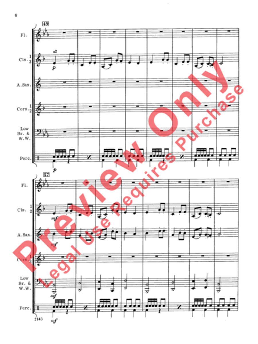 The Silver Scepter Concert Band scores gallery preview page 7