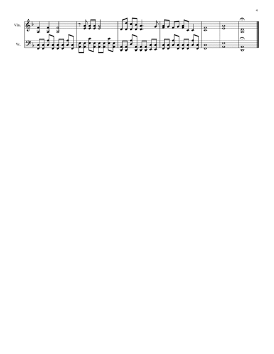 Breezeblocks String Duet scores gallery preview page 4