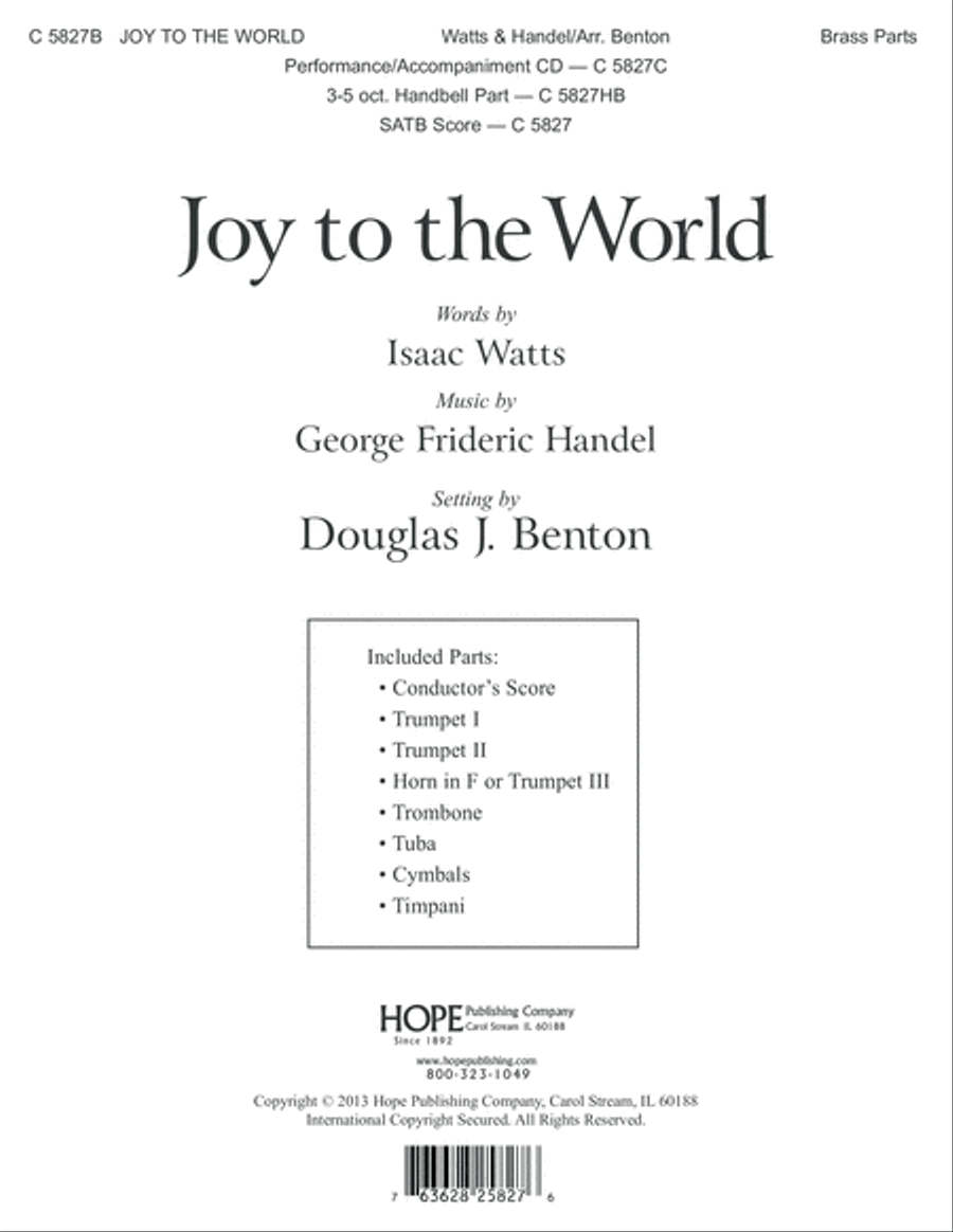 Joy to the World Handbell Choir scores gallery preview page 1