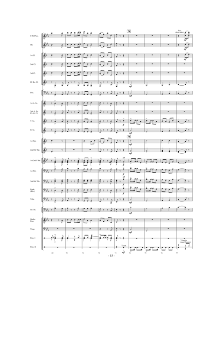In the Winter of 1730: A River's Journey Concert Band scores gallery preview page 14