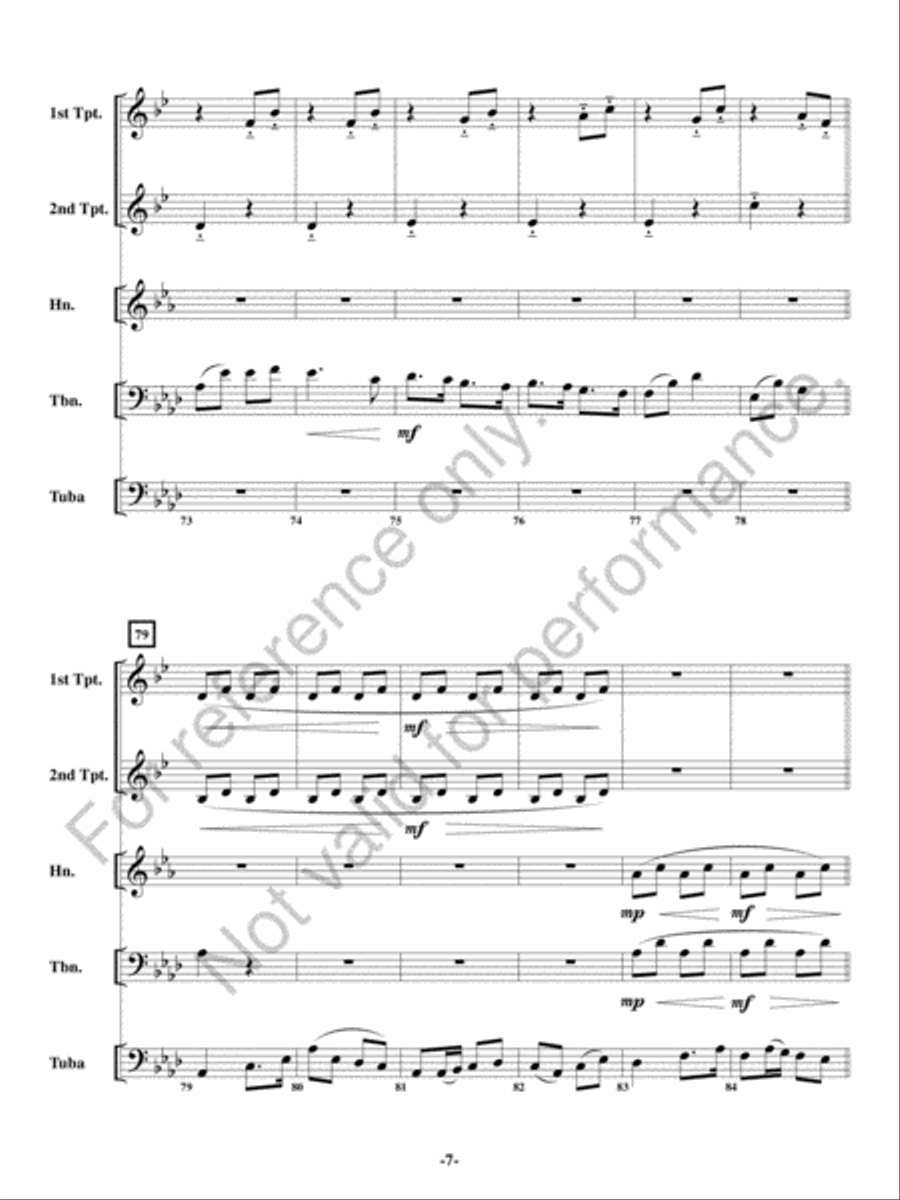 Malevolent March Malevolent March Brass Quintet scores gallery preview page 8