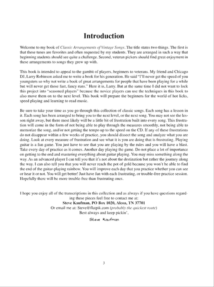 Classic Arrangements of Vintage Songs for Flatpicking Guitar Acoustic Guitar scores gallery preview page 5