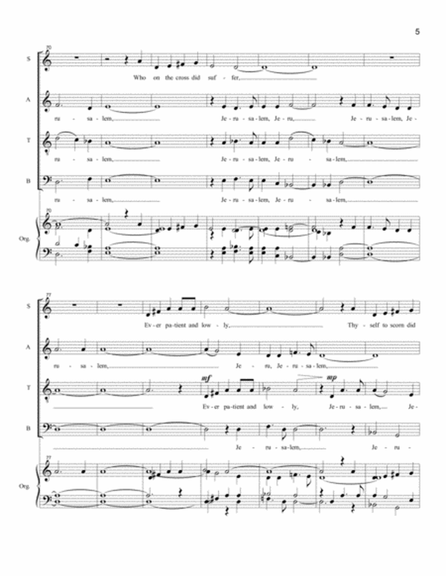 Six Anthems for Lent and Holy Week (SATB divisi)