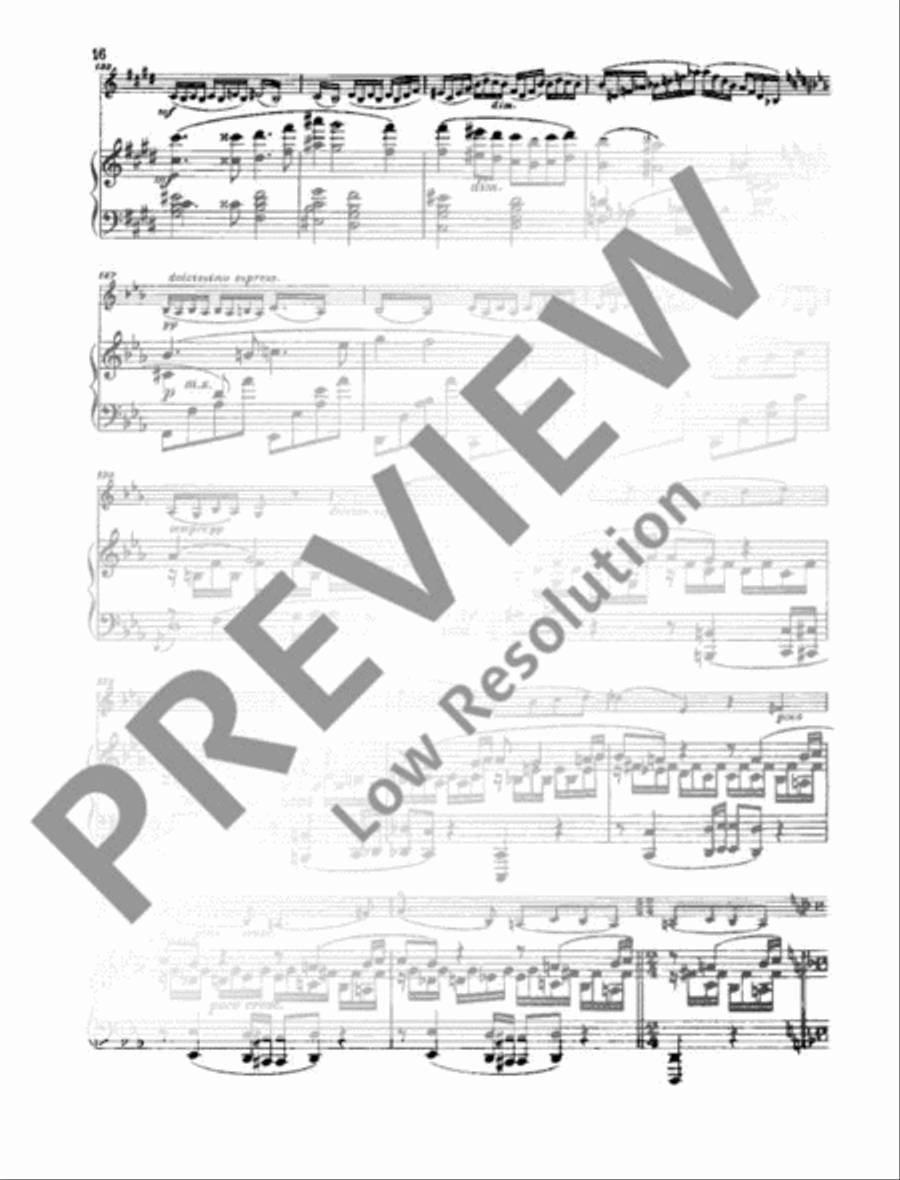 Sonata A Major Violin Solo scores gallery preview page 17