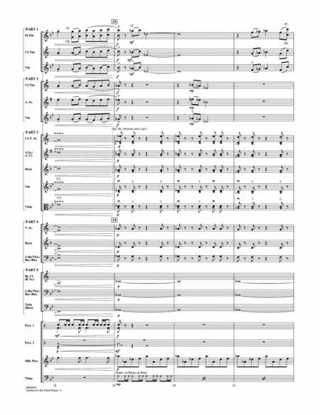 Fanfare For The Third Planet - Conductor Score (Full Score)