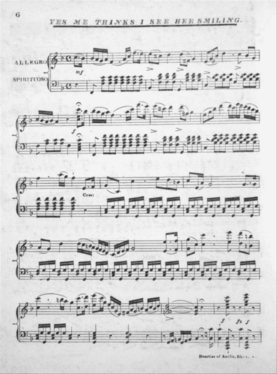 The Beauties of Amilie, or, The Love Nest Piano Solo scores gallery preview page 5