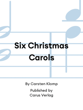 Book cover for Six Christmas Carols