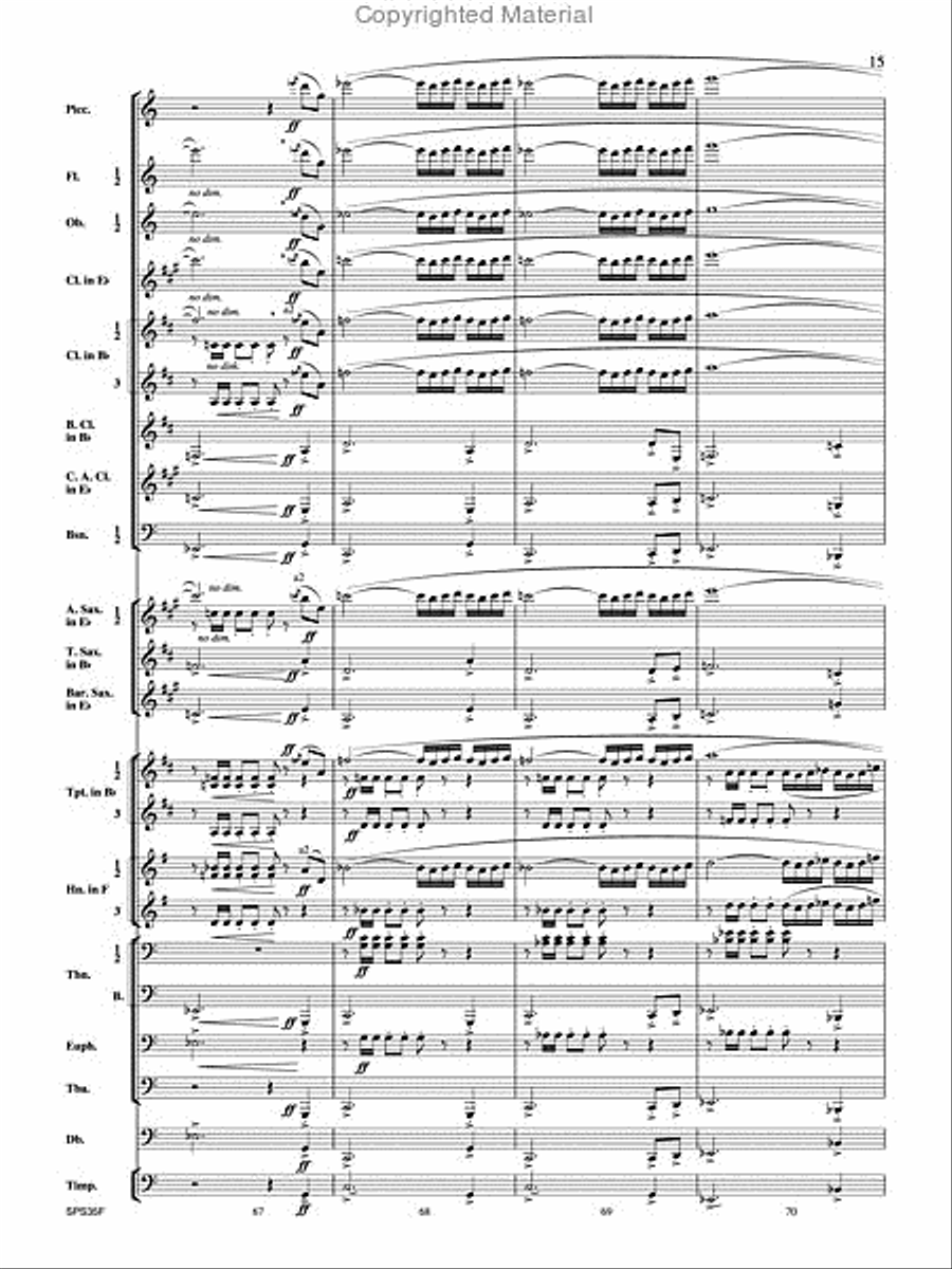 Procession of the Academics Concert Band scores gallery preview page 16