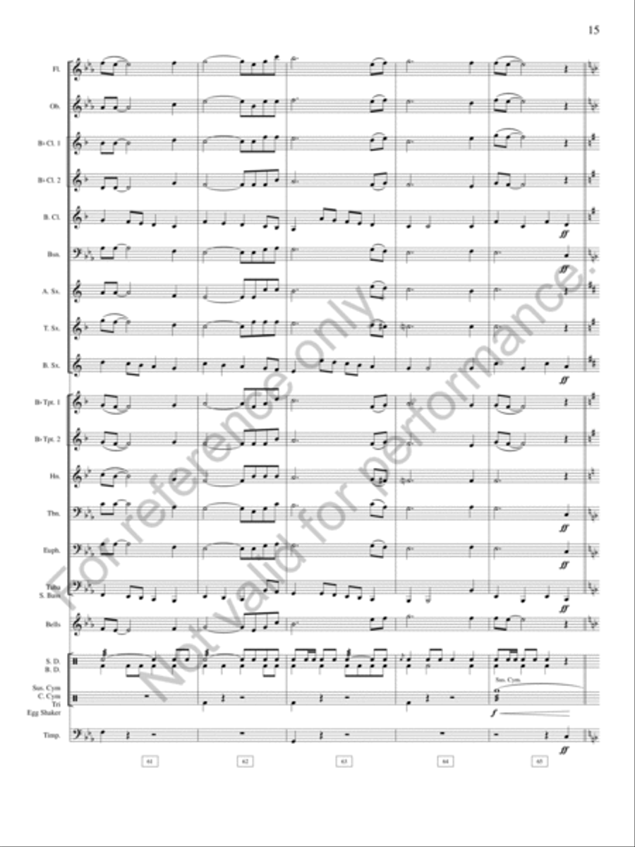 Pioneer Ballads Pioneer Ballads Concert Band scores gallery preview page 16