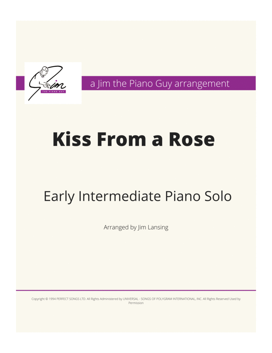 Kiss From A Rose Piano Method scores gallery preview page 1