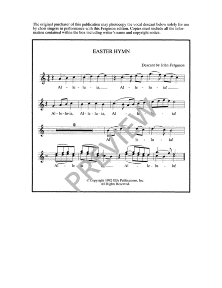 Festival Hymns for Organ, Brass, and Timpani - Volume 2, Easter
