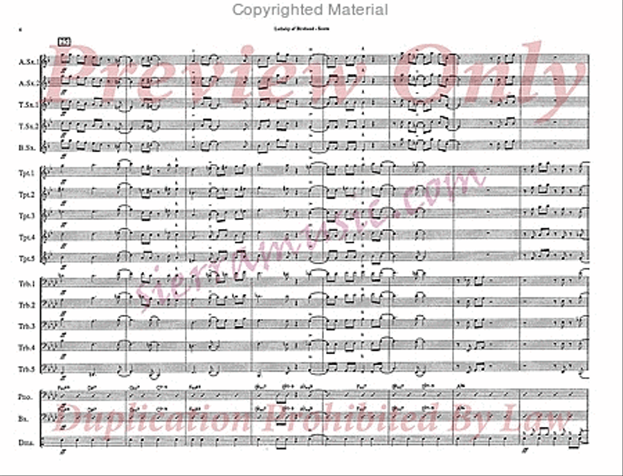 Lullaby Of Birdland Jazz Ensemble scores gallery preview page 5