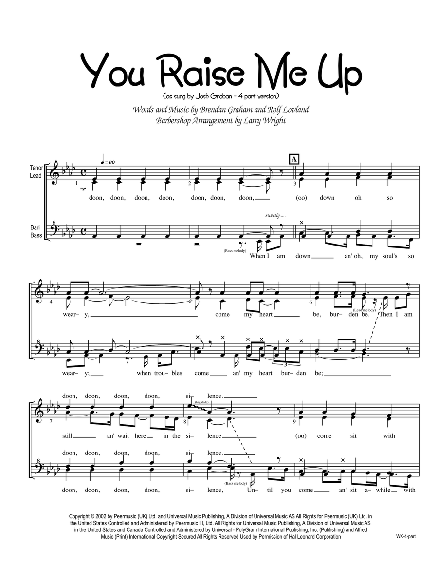 You Raise Me Up