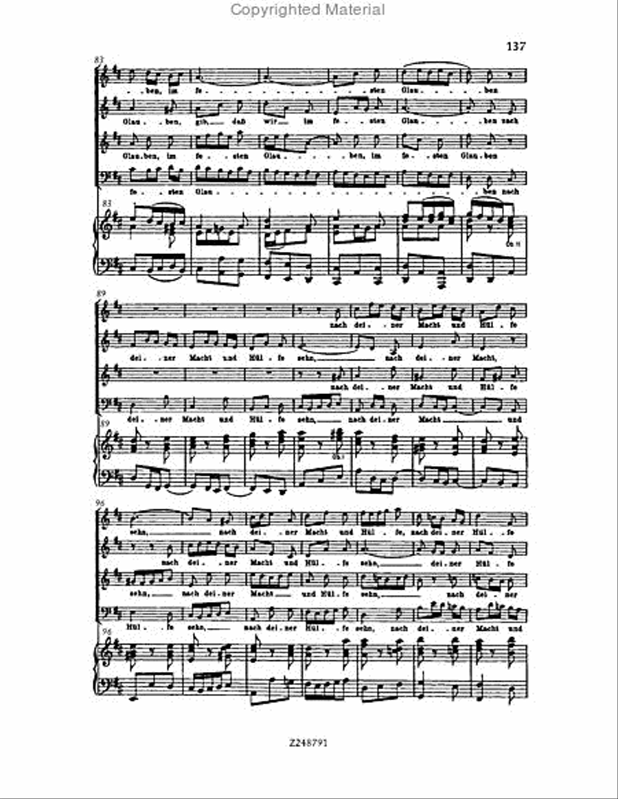 Christmas Oratorio, BWV 248 Choir scores gallery preview page 136