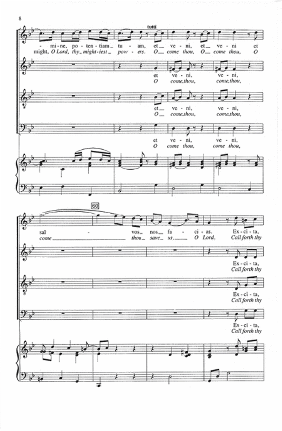 Veni Domine (op. 39) (Come, Thou Son of God) 4-Part scores gallery preview page 8