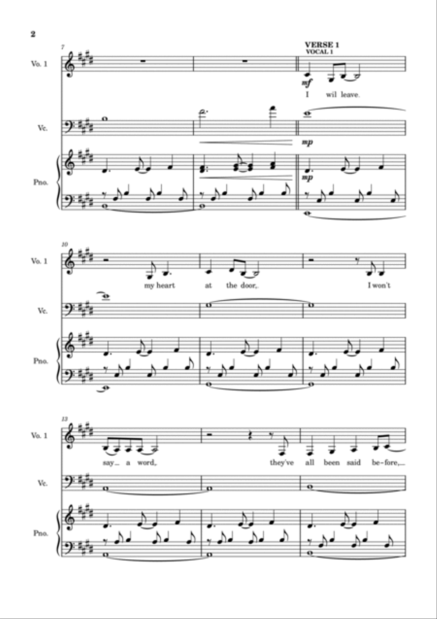 All I Ask All I Ask Piano scores gallery preview page 2