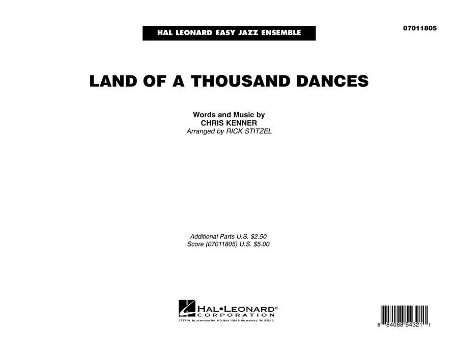 Land Of A Thousand Dances - Full Score Jazz Ensemble scores gallery preview page 1