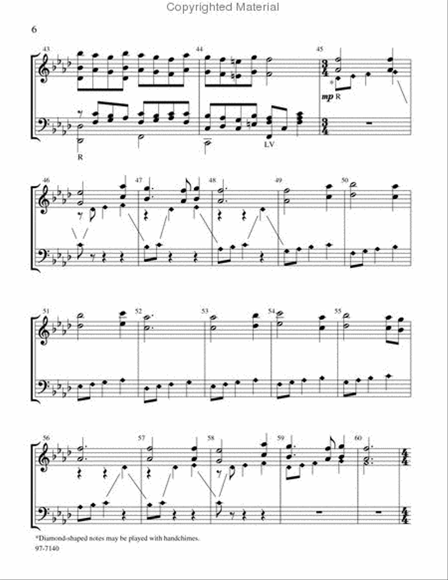 Savior of the Nations, Come (Afdahl) Handbell Choir scores gallery preview page 4