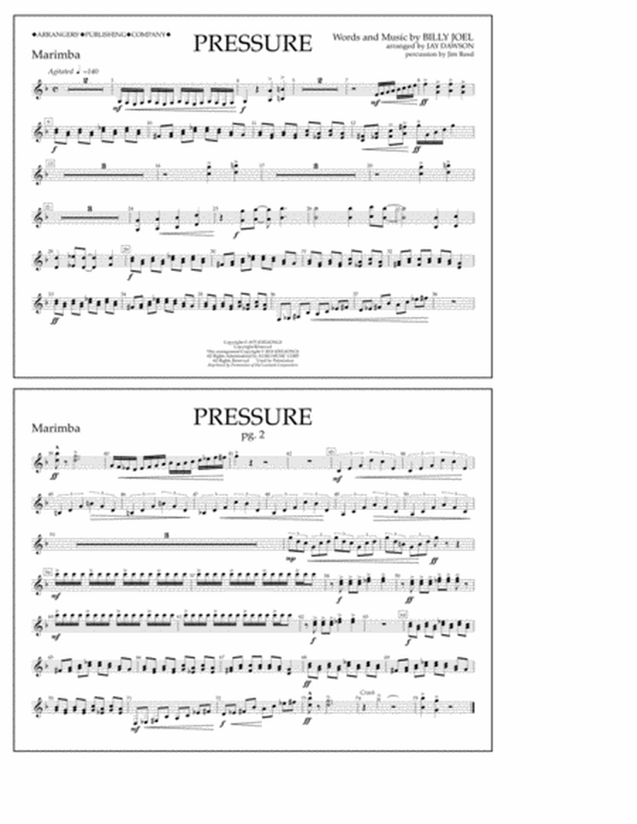 Pressure - Marimba