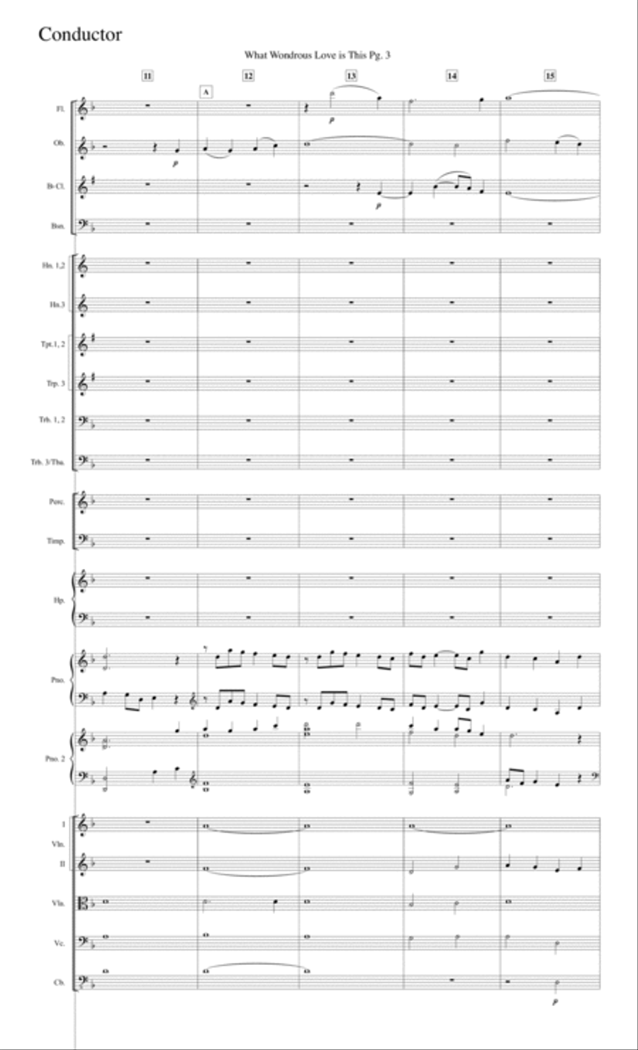 What Wondrous Love is This--Full Score.pdf Full Orchestra scores gallery preview page 3