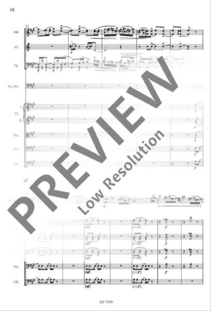 Variations on a Rococo Theme for Cello and Orchestra Orchestra scores gallery preview page 21