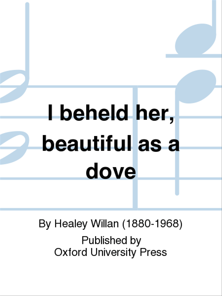 I beheld her, beautiful as a dove 4-Part scores gallery preview page 1