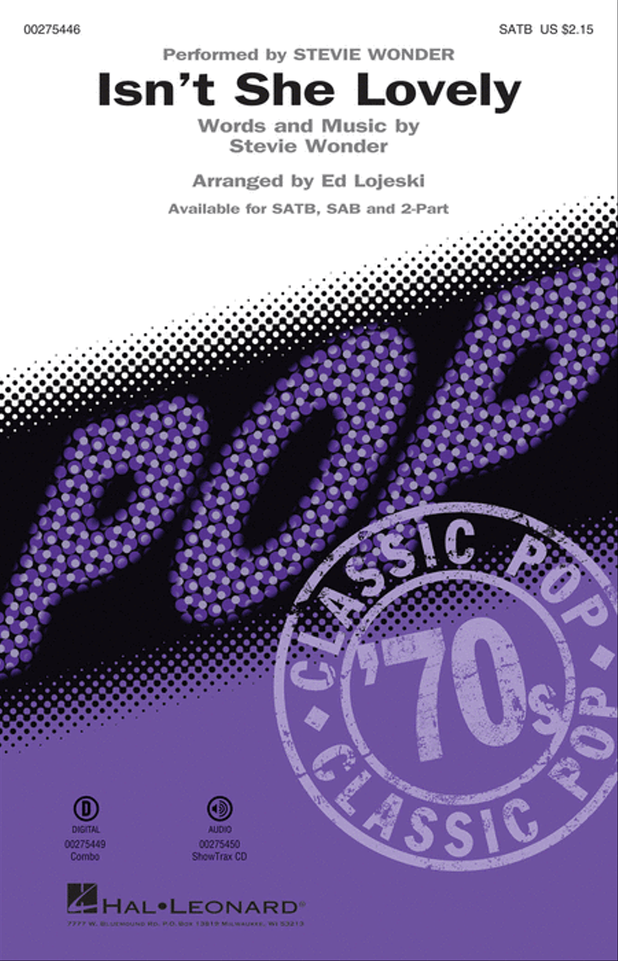 Isn't She Lovely Isn't She Lovely 4-Part scores gallery preview page 1